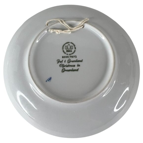 Bing & Grondahl B&G Christmas Plates 1971 & 1972 Blue Copenhagen Porcelain VTG - Picture 5 of 5